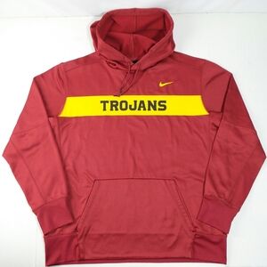 Authentic Nike NCAA USC Trojans Pullover Hoodie Size Men's XL
